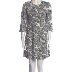 Black floral print 🖤 MAJE linen & silk dress